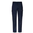 T230-Navy, Mens Essential Basic Stretch Cargo Pant