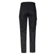 T230-Black, Mens Essential Basic Stretch Cargo Pant
