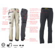 T6331-Black, Flex & Move™ Stretch Utility Zip Cargo Pant